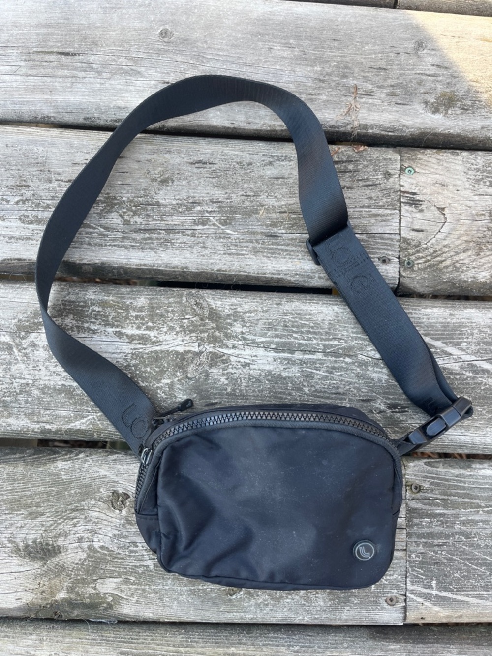 Lole Black Crossbody Sling Bag Fanny Pack